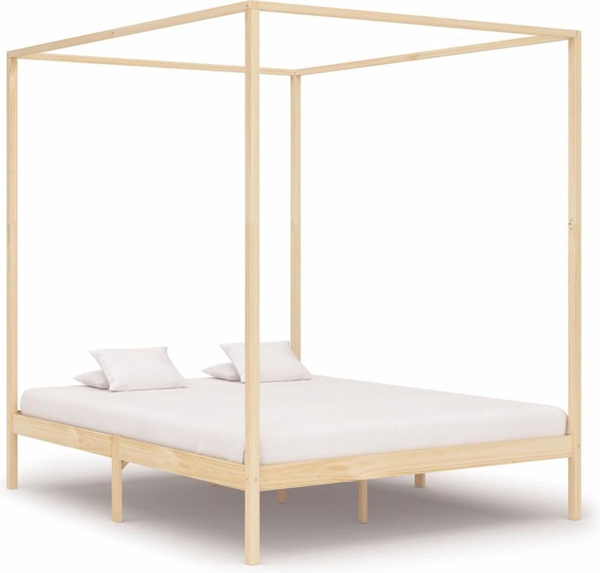 Houten hemelbed